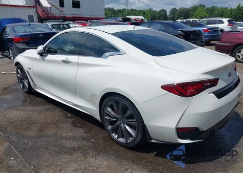 2018 Infiniti Q60 3.0T Red Sport 400 from USA, damaged, VIN JN1FV7EL9JM630197